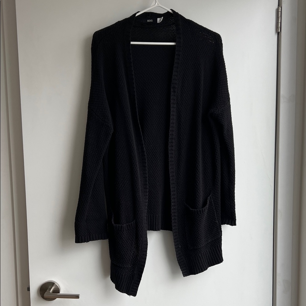 Black Cardigan with Pockets